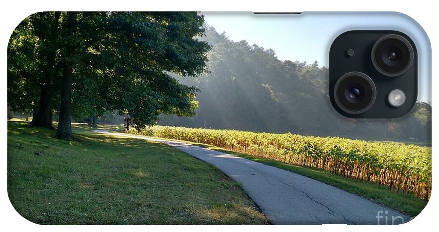 Landscape iPhone Case featuring the photograph September Morning Walk by Anita Adams