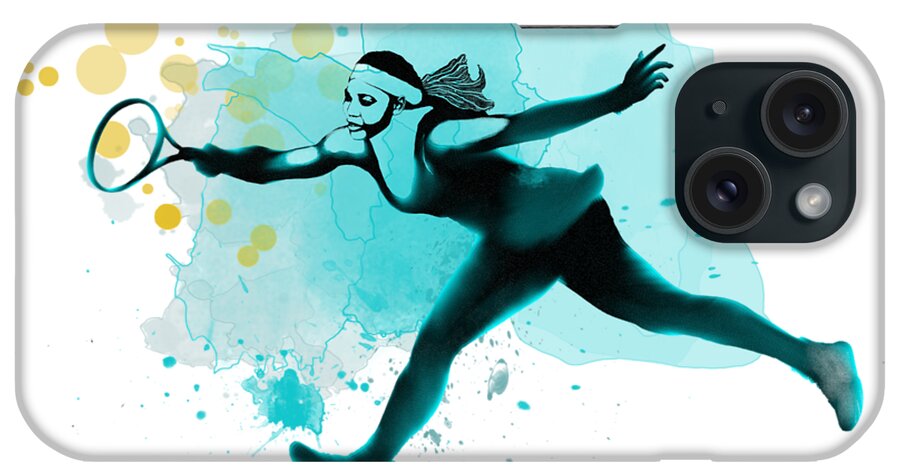 Serena Williams iPhone Case featuring the digital art Serena by Marlene Watson