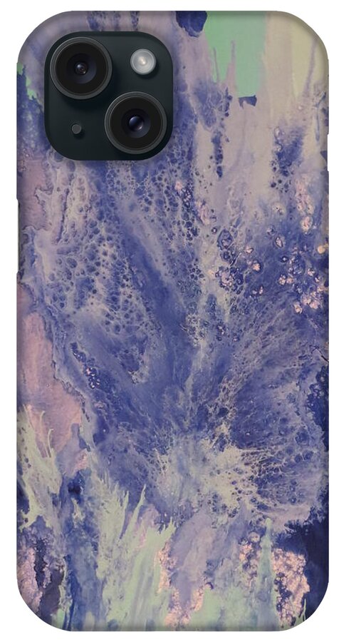 Abstract iPhone Case featuring the painting Serendipity by Soraya Silvestri