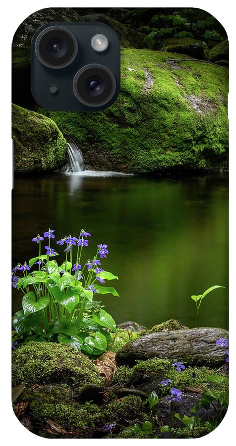 Violets iPhone Case featuring the photograph Serene Green by Bill Wakeley