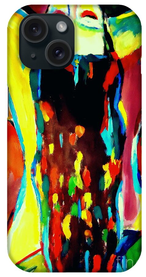 Nude Figures iPhone Case featuring the painting Serenity by Helena Wierzbicki