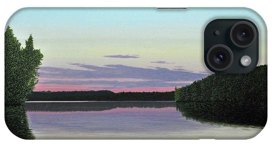 Landscape iPhone Case featuring the painting Serenity Skies by Kenneth M Kirsch