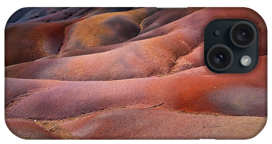 Mauritius iPhone Case featuring the photograph Seven Colored Earth in Chamarel 8. Series Earth Bodyscapes. Mauritius by Jenny Rainbow