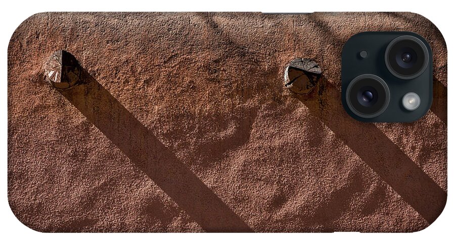 Santa Fe iPhone Case featuring the photograph Shadows on a Wall - Santa Fe by Stuart Litoff