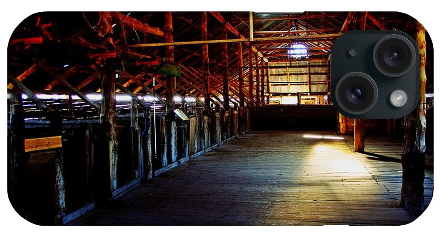 Shearing Shed iPhone Case featuring the photograph Shearing shed from a bygone era by Blair Stuart