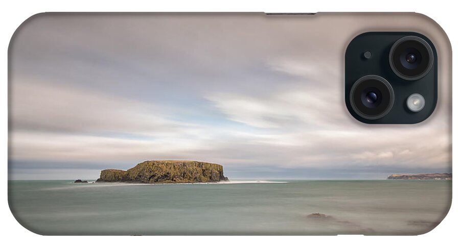 Sheep Island iPhone Case featuring the photograph Sheep Island - Larrybane by Nigel R Bell