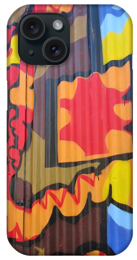 Graffity iPhone Case featuring the photograph Sheet metal canvas by Rosita Larsson