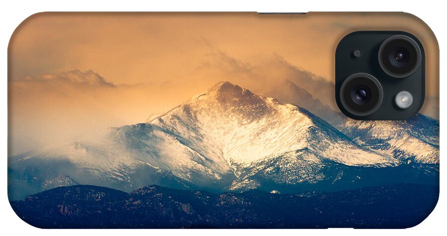 Longs Peak iPhone Case featuring the photograph She'll Be Coming Around the Mountain by James BO Insogna