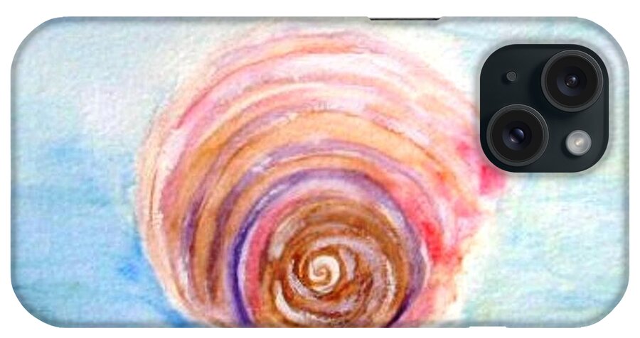 Sea iPhone Case featuring the painting Shell by Jamie Frier