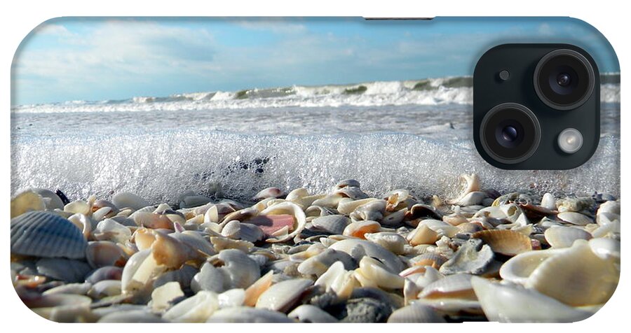  iPhone Case featuring the photograph Shells on the Beach by Sean Allen
