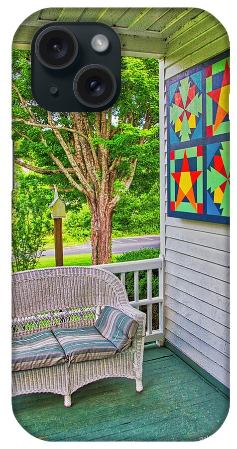 Barn Quilts iPhone Case featuring the photograph Shelton House Block by Dale R Carlson