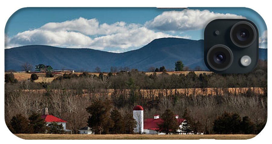 Shenandoah Valley iPhone Case featuring the photograph Shenandoah Valley Farm Winter Skies by Lara Ellis