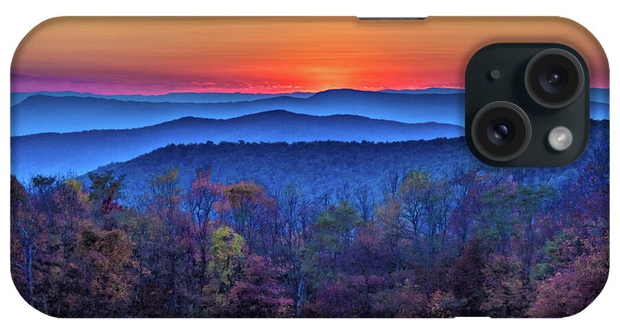 Autumn iPhone Case featuring the photograph Shenandoah Valley Sunset by Louis Dallara