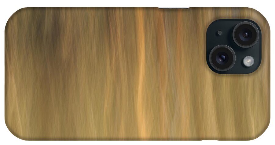Abstract iPhone Case featuring the photograph Shimmering Trees in Abstract by Cheryl Day