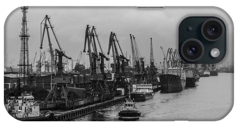 Russia iPhone Case featuring the photograph Shipping on the River Neva by Clare Bambers