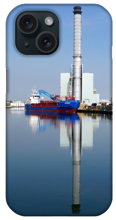 Richard Reeve iPhone Case featuring the photograph Shoreham Port - MV Skagern by Richard Reeve