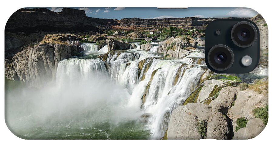 Waterfall iPhone Case featuring the photograph Shoshone Falls by Margaret Pitcher