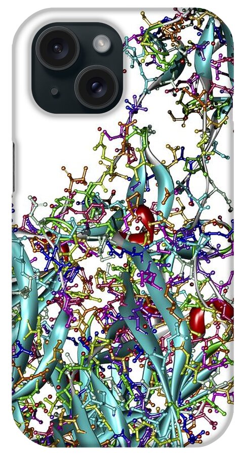 Adenovirus iPhone Case featuring the photograph Sigma1 Protein Molecule, Artwork by Pasieka