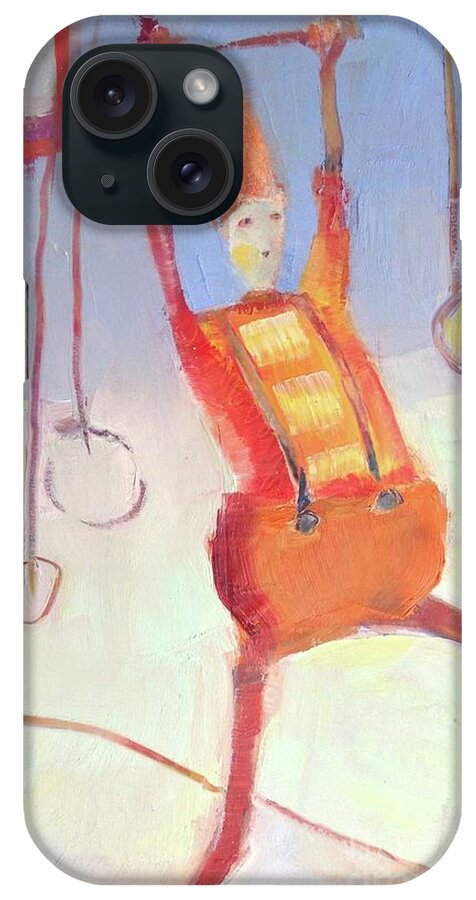Circus iPhone Case featuring the painting Silly Clown by Michelle Abrams