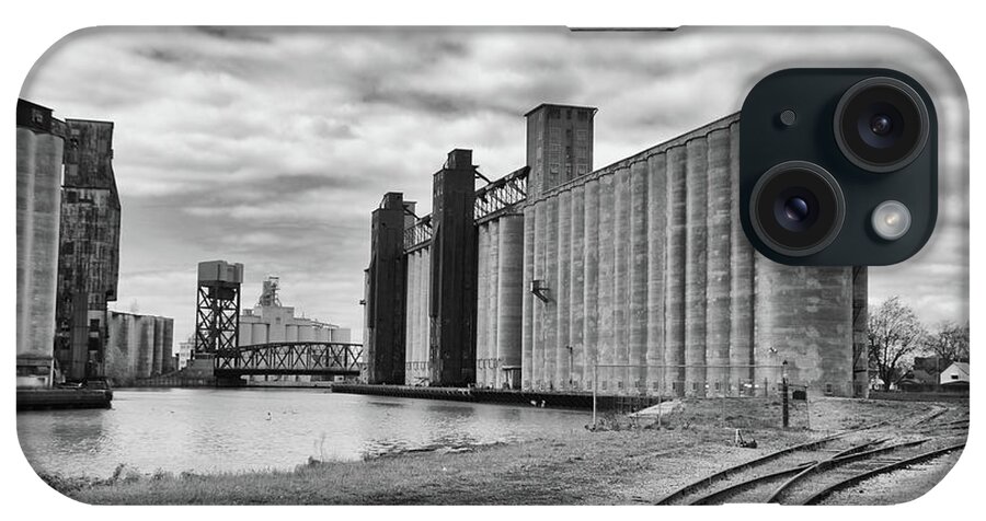 Buffalo iPhone Case featuring the photograph Silos 15220 by Guy Whiteley