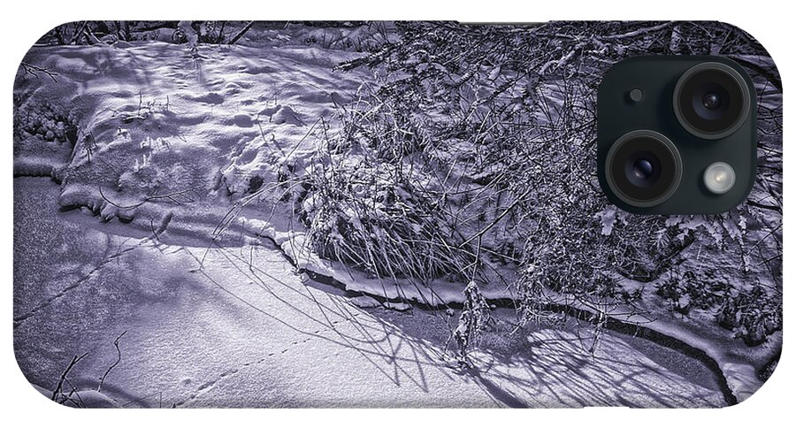 Winterscapes iPhone Case featuring the photograph Silver Brook in Winter by Gary Shepard
