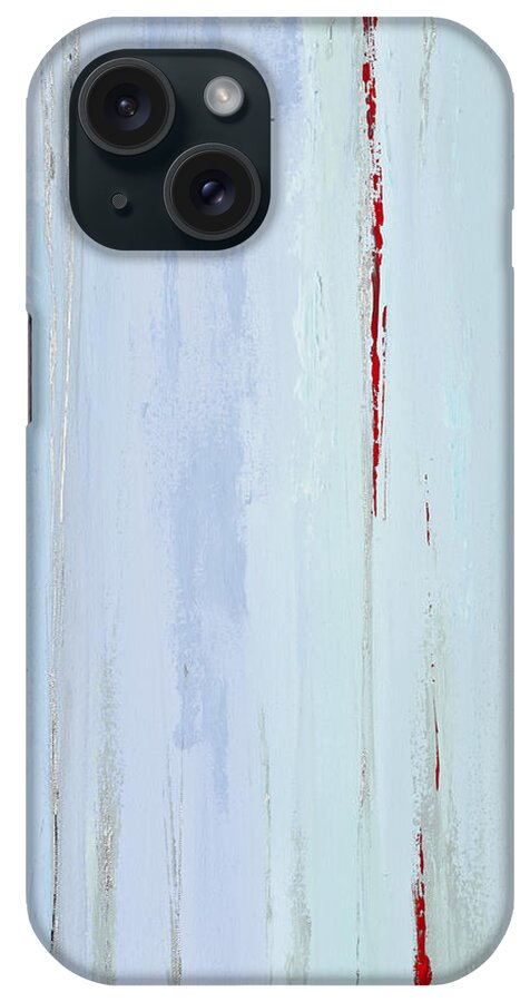 Urban iPhone Case featuring the painting Silver Rain by Tamara Nelson