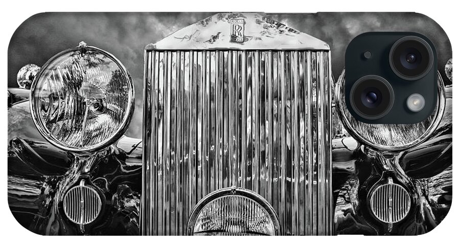 Rolls Royce iPhone Case featuring the photograph Silver Rolls Royce by Aleksander Rotner