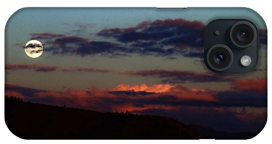 Landscape iPhone Case featuring the photograph Silver Valley Moon by Joseph Noonan