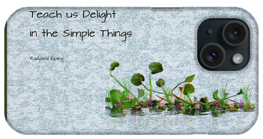 Plants iPhone Case featuring the mixed media Simple Things by Rosalie Scanlon