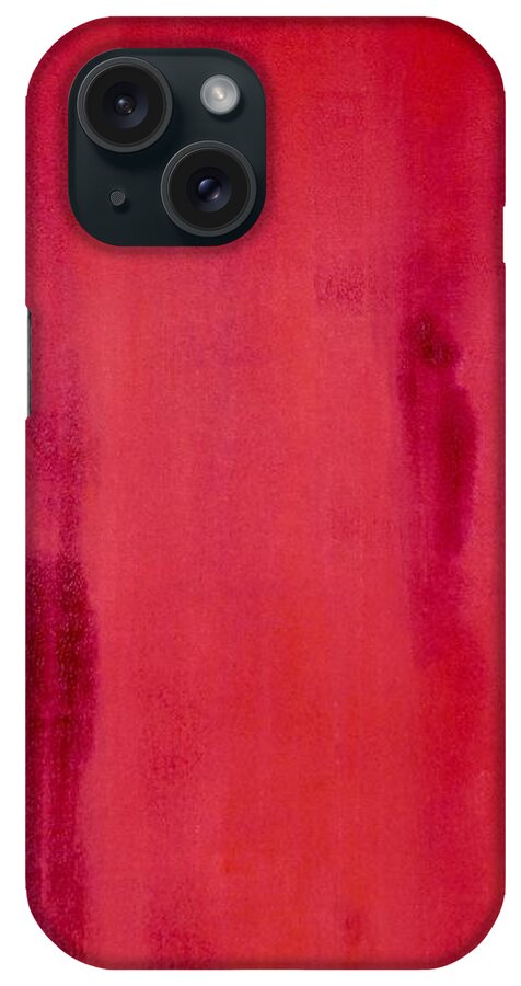 Red iPhone Case featuring the painting Simplicity by Irene Hurdle