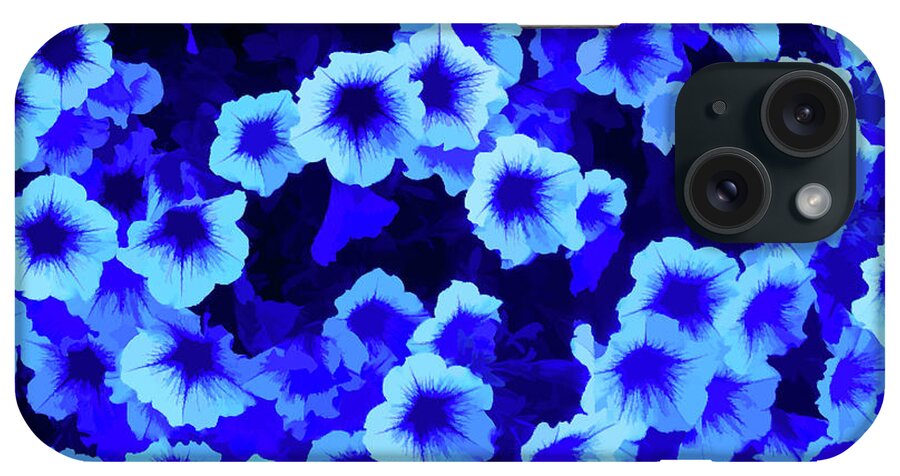 Flower iPhone Case featuring the photograph Simply Blue Purple Petunias by Aimee L Maher ALM GALLERY