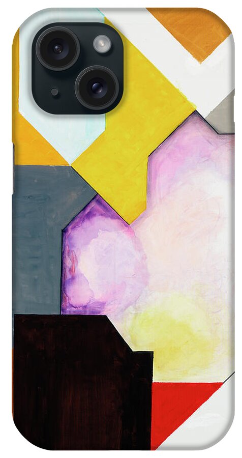 Abstract iPhone Case featuring the painting Sinfonia ad Parnassum - Part 1 by Willy Wiedmann