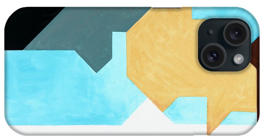 Abstract iPhone Case featuring the painting Sinfonia del cielo e del mare - Part 2 by Willy Wiedmann