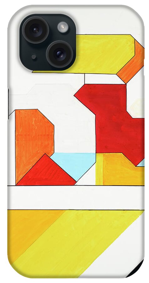 Abstract iPhone Case featuring the painting Sinfonia della Cena Comunione - Part 4 by Willy Wiedmann