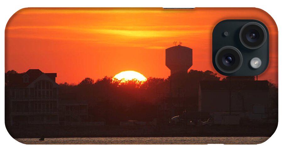 Sun iPhone Case featuring the photograph Sinking Into The Trees Of W OC by Robert Banach