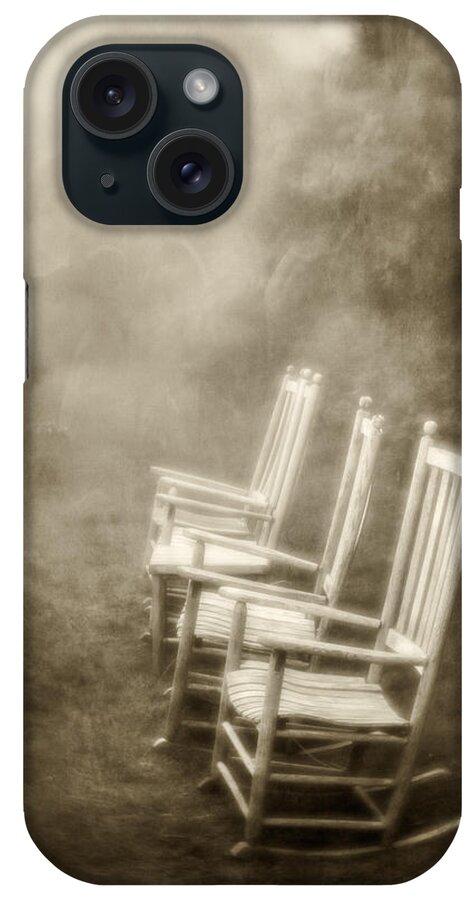 Mt. Pisgah iPhone Case featuring the photograph Sit A Spell-sepia by Joye Ardyn Durham