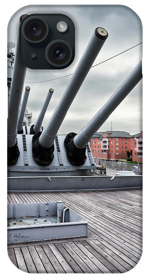Uss Wisconsin iPhone Case featuring the photograph Six Pack of Sixteens by Christopher Holmes