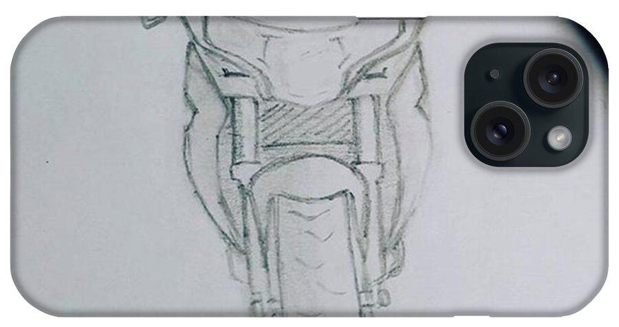 Cbr250r iPhone Case featuring the drawing Sket Cbr250r #cbr250r by Yusup Darman Jati