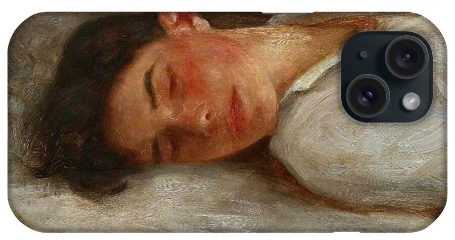 Sketch iPhone Case featuring the painting Sketch for Summer Dreams by Henry Scott Tuke