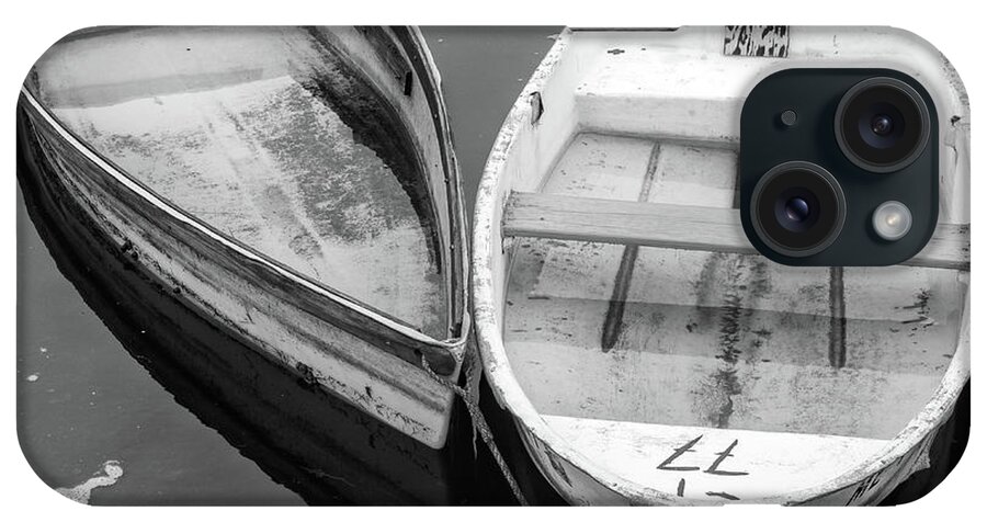 Skiff iPhone Case featuring the photograph Skiffs in Black and White by Rick Berk