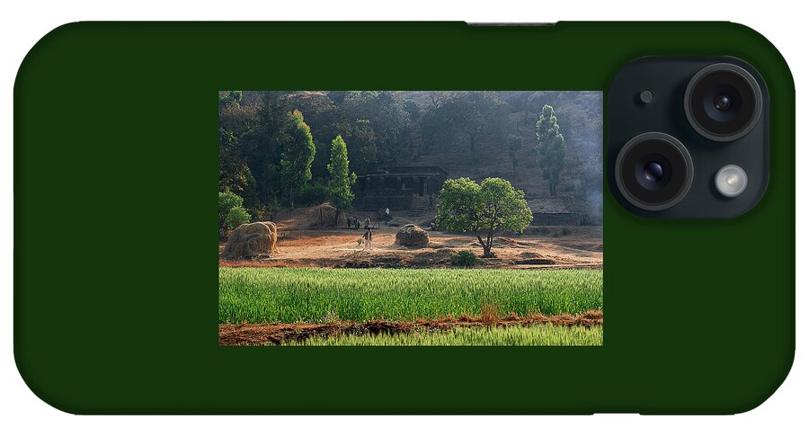 Agriculture iPhone Case featuring the photograph SKN 6457 Farmer's Yield Color. by Sunil Kapadia