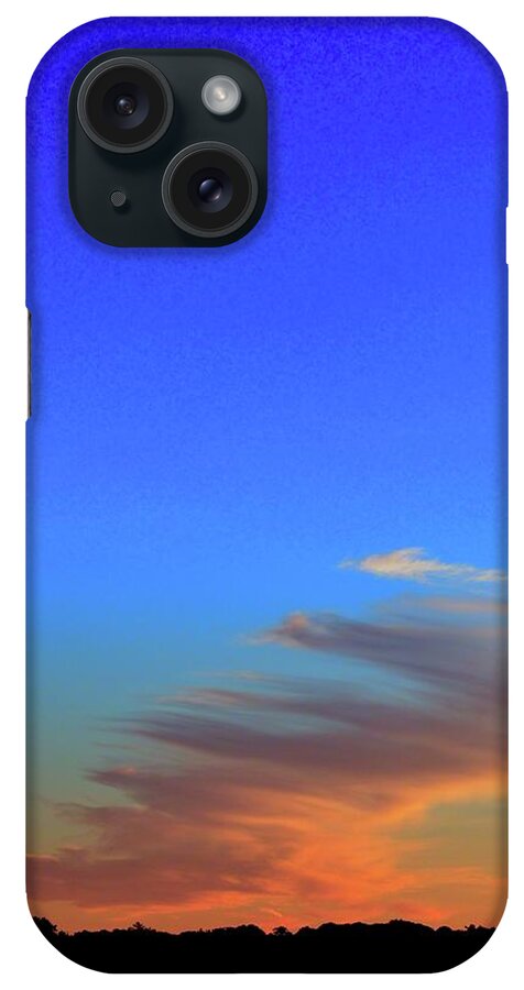 Abstract iPhone Case featuring the photograph Sky and Cloud At Sunset Three by Lyle Crump