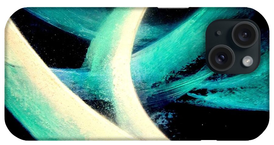 Light iPhone Case featuring the painting Sky dance by Kumiko Mayer