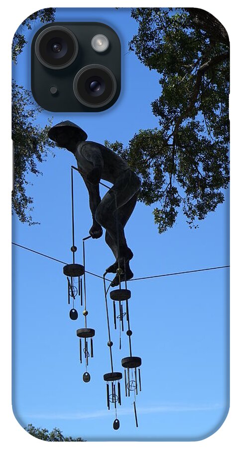 Tight Rope iPhone Case featuring the photograph Sky Walker by Laurie Perry