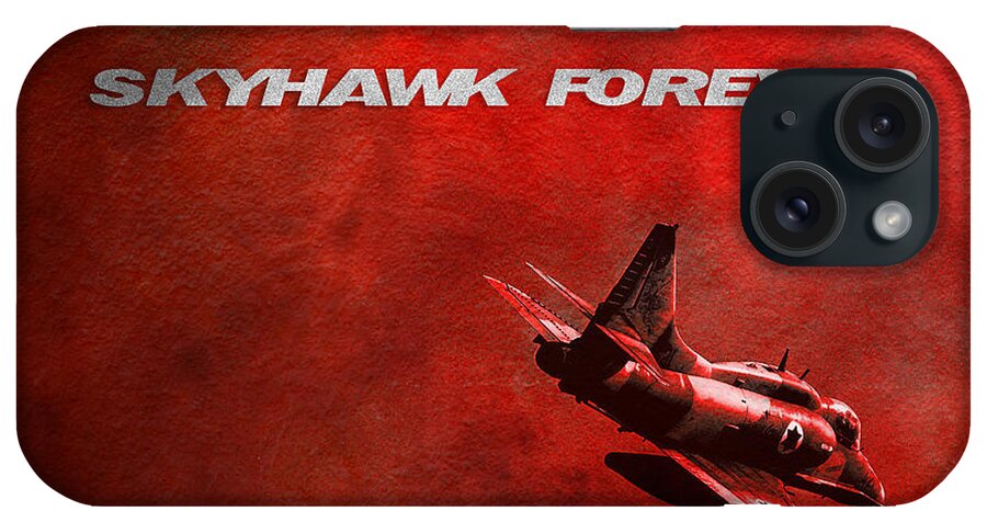 Skyhawk Forever iPhone Case featuring the mixed media Skyhawk Forever Poster by Nir Ben-Yosef