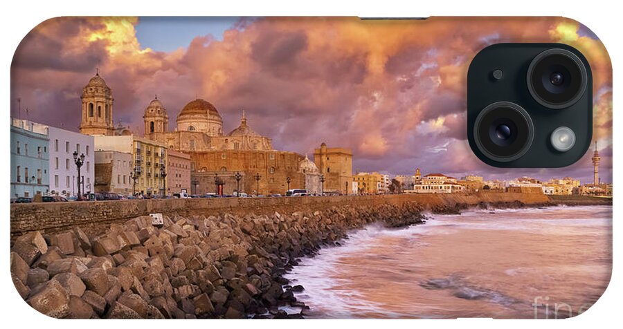 View iPhone Case featuring the photograph Skyline from Campo del Sur Cadiz Spain by Pablo Avanzini