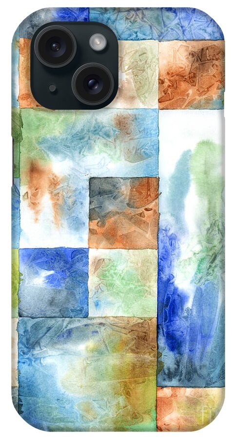 Artoffoxvox iPhone Case featuring the painting Slated Watercolor by Kristen Fox