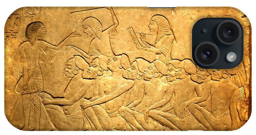 Egypt iPhone Case featuring the photograph Slaves in Ancient Egypt by Brenda Kean
