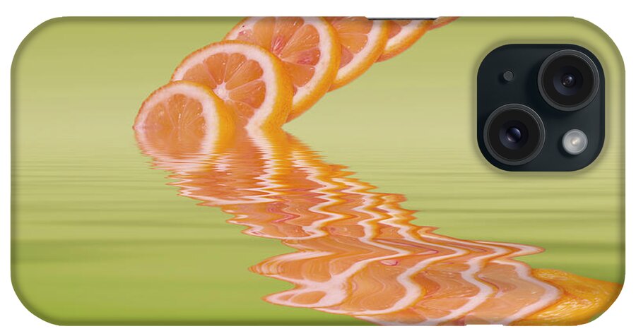 Fresh Fruit iPhone Case featuring the photograph Slices Pink Grapefruit Citrus Fruit by David French