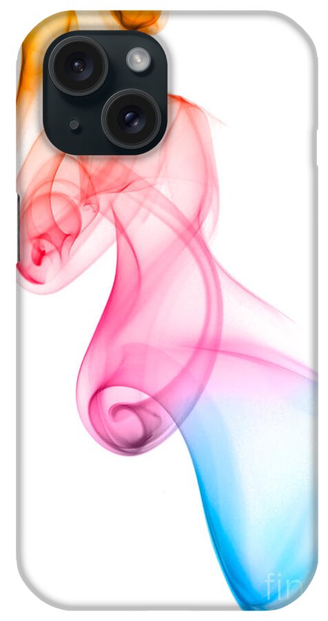 Abstract iPhone Case featuring the photograph smoke XXV by Joerg Lingnau